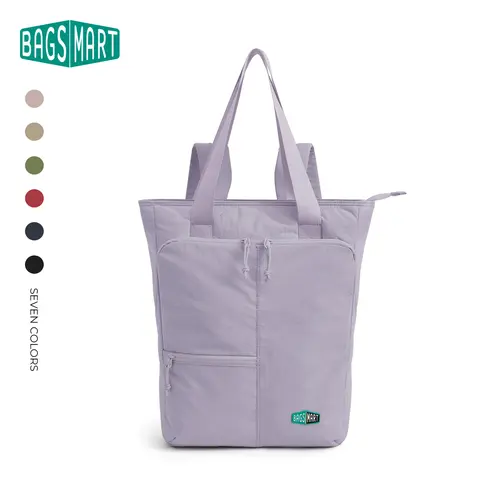 BAGSMART Convertible Backpack, Laptop Bag, 20L Ultra-Light Tote, 15.6" Laptop Compartment, 40oz Cup Holder & Hidden Straps – Stylish & Functional for Work/Travel/College/School tiktokshopsummersale