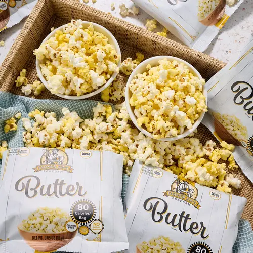 Farmer Jon's (20) Bags Single Serve Gourmet Popped Butter Popcorn