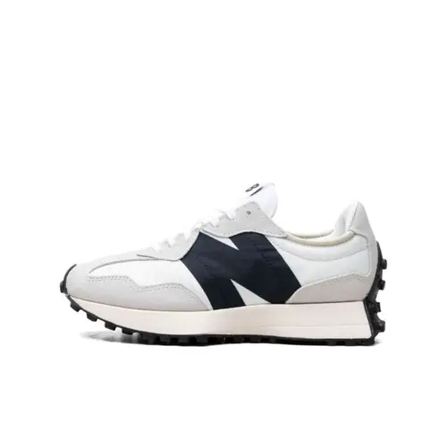 NEW BALANCE Women's 327 Sea Salt Black Sneakers - Lightweight Suede & Nylon Vintage Lifestyle Athletic Shoes, Rubber-Soled, Mesh Upper Lets Feet Breathe, Trendy Walking, Casual Sneaker Flat, Everyday Wear