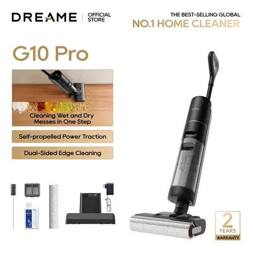 DREAME G10 Pro Lite Wet Dry Vacuum Cleaner, Cordless Vacuum Mop All in One with Auto Self-Cleaning, Cordless Floor Cleaner Machine for Hard Floors, Edge Cleaning Wet Dry Vacuum,back to school,back to school haul