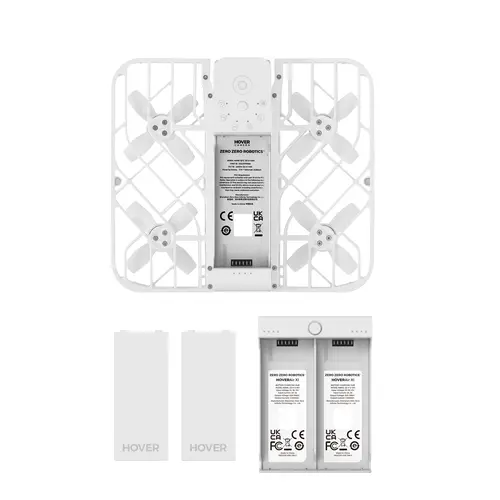 HOVERAir X1 Pocket-Sized Self-Flying Camera - Fly More Combo 125g Lightweight 5 Pre-Programmed Flight Paths VIO & ToF Laser System Weather-Resistant 12-Month Warranty Foldable Handbag Electronic Recording Drones - Folding Quadcopter, Drone With Camera, Qu