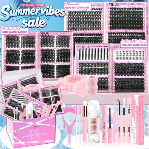 Lash Clusters Kit, Beginner Friendly Eyelashes, Mega, ultra, Dramatic, Volume, Full, Spikes, Bottom Lashes, WaterProof Lash with for Beginners & Pros, Easy DIY at Home, Soft Comfortable Easy Apply Natural Look for Daily Makeup #GLOBAL PICKS