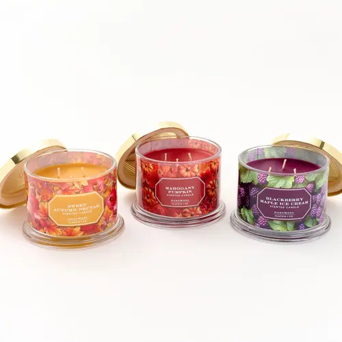 HomeWorx by Slatkin + Co. S/3 14-oz. Orchard Treats Candles