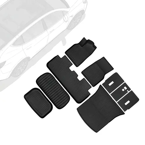 【toolupgrade】OEDRO TPE Floor Mats fits 2025-2026 Tesla Model Y New Version, All Weather, Waterproof