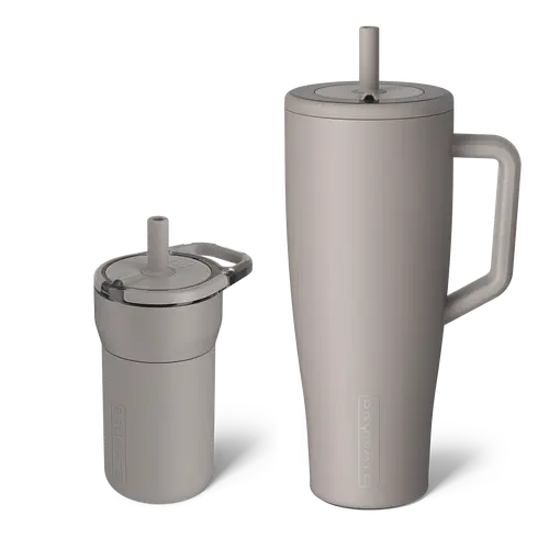 Mini + Me Bundle | BrüMate Era 40oz Straw Tumbler + Leap 12oz Kids Straw Tumbler Bundle | 100% Leakproof Insulated Tumblers | Cup-Holder Friendly