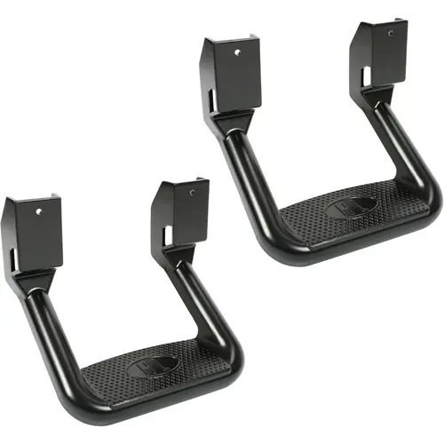 HECASA Aluminum Universal Black Side Steps (2 Pcs) - Slip-Resistant Entry Aid with Installation Compatibility for 1967-2020 Pickup Trucks (Chevrolet, Toyota, Ford, Dodge, Jeep, GMC, Nissan, Mazda) Automotive Accessories