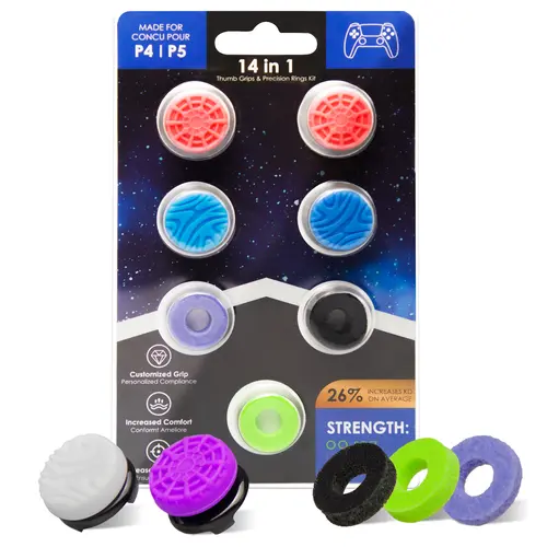 【Back to School】JORREP 14-in-1 Aim Boost Kit for PlayStation 5 (PS5) and PlayStation 4 (PS4) Controller and XBOX  Edition gaming gifts, Accessories, Console Accessories, Devices,sohochic