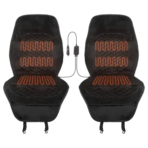Stalwart 2 Heated Seat Covers for Cars Universal 12V