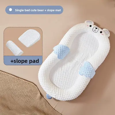 Baby crib in bed set, newborn biomimetic bed, movable baby crib, anti pressure portable bed in bed for babies Bed Nest Bassinet Sleeping Cots