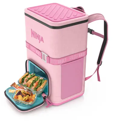 Ninja Outdoor FrostVault Go 36-Can Backpack Soft Cooler with Cold Dry Zone - FF136