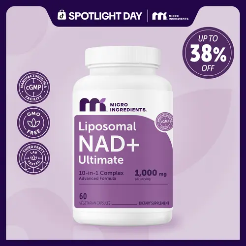 Micro Ingredients Liposomal NAD+ Ultimate 1,000mg, 60 Veggie Capsules