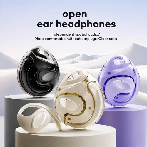 X15 Ultra Wireless Bluetooth Headphones - 2025 Bluetooth 6.0, Faster Stable Connection, Low Power Use, Waterproof Sports Earphone, Noise Reduction, Built-in Mic, OWS Wearable Electronic Headset, High Quality Earbud for Active Lifestyle Hands-Free Calls