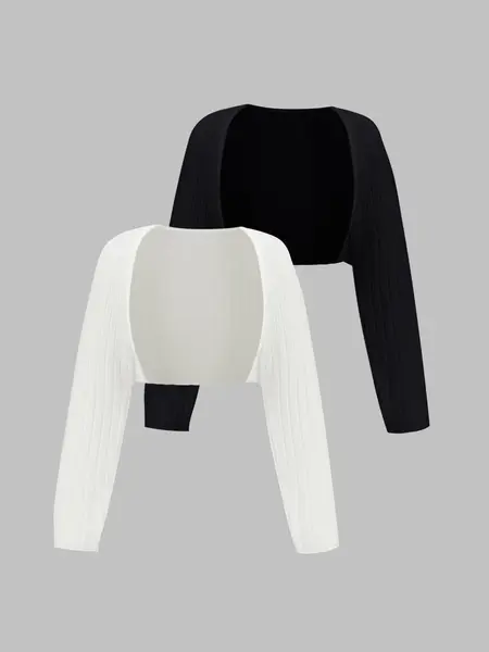 Women's Fleece-Lined Thick Knit Cardigan with Long Sleeves Casual Outerwear for All Seasons, Trendy Loose-Fitting Plain Design Knitting