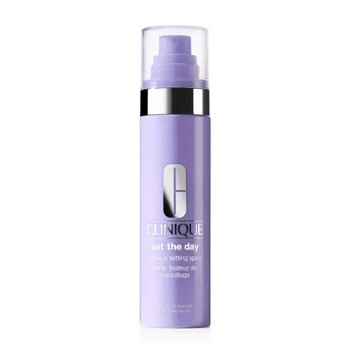 [Clinique] Set The Day Makeup Setting Spray With Aloe Water + Antioxidants | Sets Makeup All Day | Soothing + Hydrating Face Mist | Alcohol-Free + Suitable For Sensitive Skin