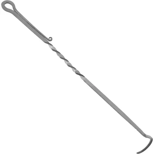 Stainless Steel Heavy-Duty BBQ Pigtail Hook Utensils - Nonslip Ergonomic Handles, Heat-Resistant Grilling Meat Turners for Handling Meats, Veggies, and Corn - Kitchenware Grill Accessories