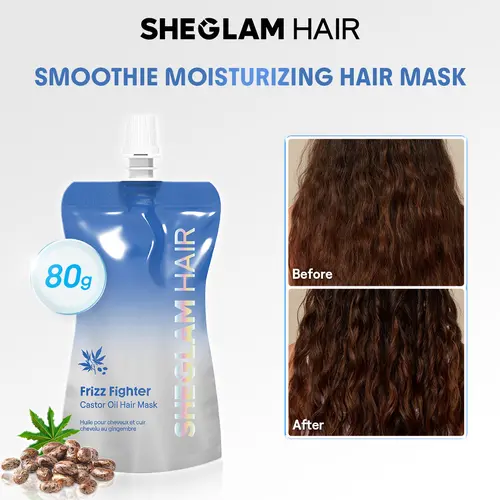 SHEGLAM HAIR Hair Mask | Reduces Frizz | Enhances Gloss & Shine | Intensive Hair Repair | Tame Frizz & Flyaways | Restore Softness | Reduces Breakage & Tangle | All Hair Types #hair care #hair oil #hair products #based leave in conditioner