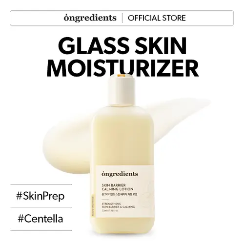 [Ongredients Official Shop] Skin Barrier Calming Lotion 220ml - Centella Asiatica Extract & 9-Peptide Complex - Lightweight Non-Sticky Facial Moisturizer for Dry & Sensitive Skin -  Hydrating Soothing Moisturizing