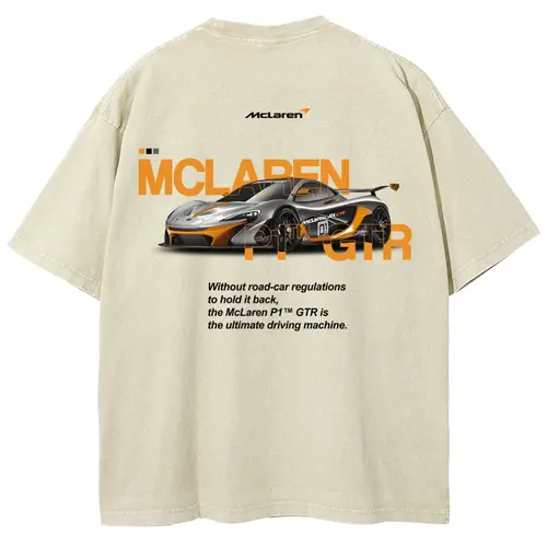 P1 GTR Unisex Fit Washed T-Shirt Oversized Streetwear, Soft Oversized Fit, graphic tee, graphic t-shirts,back to school,back to school shopping,clothes for back to school,first day of school outfits,sohochic