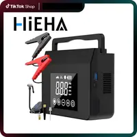 【Hieha】2026 Upgraded Version Portable Car Jump Starter with Air Compressor,4000A Car Battery Jump Starter with 150PSI Tire Inflator, 12V Car Battery Jump Power,15000mAh Power Bank With LED Light Automotive Vehicle，Mother's Day gift