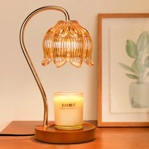 Candle Warmer Lamp with Timer Dimmer Adjustable Height for New Home Bedroom, Mothers Day Christmas Gifts, Vintage Home Decor for Scented Jar mothersdaygift