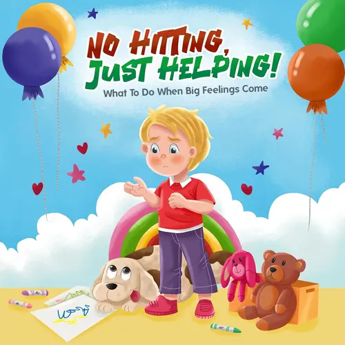 HugHush Parenting Book - No Hitting, Just Helping Guide for Big Feelings, Gentle Hands, Emotional Regulation, Confidence, Learning, Frustration, Deep Breathing; Builds Empathy at Home with Compassion, Drawing for Parents & Teachers