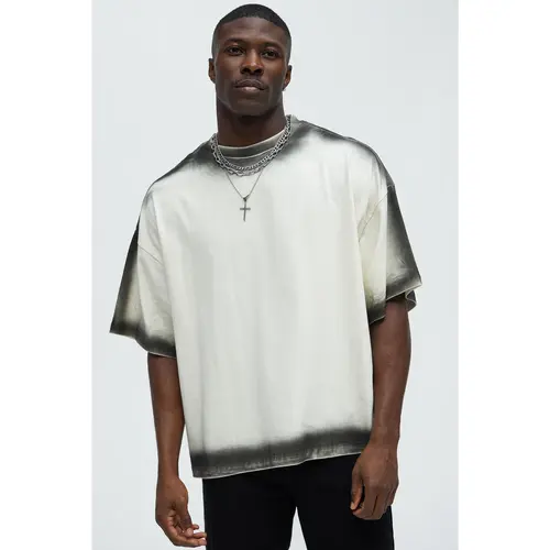 Dirty Wash Heavyweight Boxy Tee - Off White