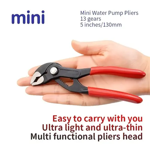 Groove Joint Pliers Set (4/5/7 in) – Fast Adjustable V-Jaw Mechanic Tool with Quick Release & Rubber Grip, Pipe Fitting Hand Tool for Home Repair, Plumbing,toolupgrade