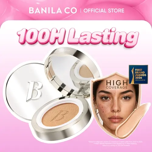 BANILA CO Covericious Ultimate Cover Cushion | 100HR Long-Wear Foundation | 20 Inclusive Shades | Sweat-Proof, Transfer-Resistant Cushion Foundation | Full, Flawless Coverage, Matte Finish, Lightweight Hydrating Formula | Compact-Size Korean Makeup