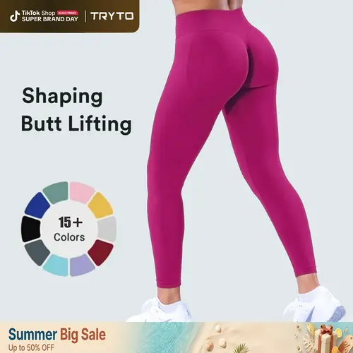 TRYTO Impact Leggings Fitness Sportswear Gymwear Hidden Scrunch Sports Seamless Yoga Pants Women Workout Gym Outdoor Legging #BackToSchool