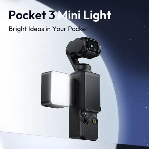 Ulanzi LM001 Compact Handheld Camera Light - 3-Level Soft LED Camera Accessory for DJI OSMO Pocket 3/Xtra Muse, Photography, Vlogging Equipment, Livestreaming