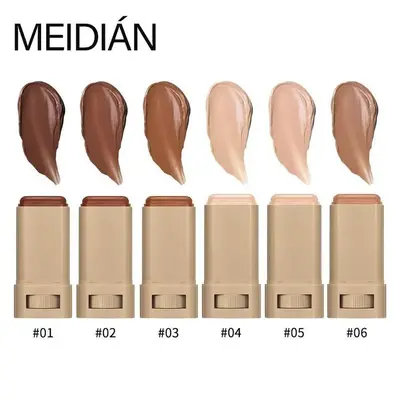 Long-lasting Moisturizing Solid Foundation, 1 Count Waterproof & Trans-proof Hydrating Foundation, Lightweight and Silky Texture, Suitable for All Skin Types, Makeup, Cosmetic