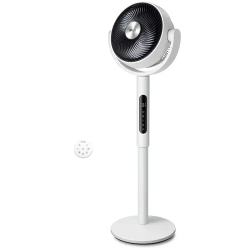 Levoit Corebreeze R432 Multifunctional Cooling Fan - Standing Oscillating Rotating Body Fan, 82ft Air Circulator, Remote Controlled, 20dB Silent Operation, DC Motor, 9 Speeds, Sensor, Timer, Pedestal & Tabletop Modes