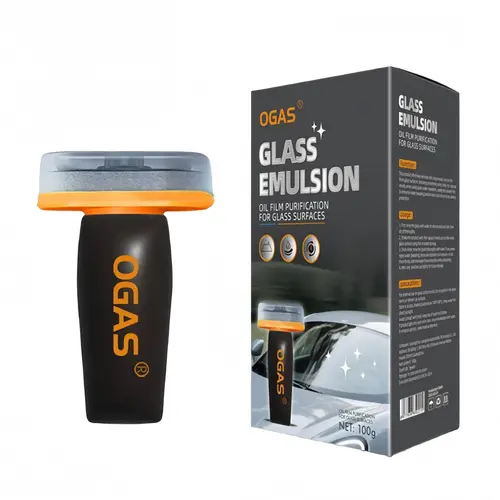 Windshield Oil Film Eraser Wand Pro Kit - All-in-1 with Cleaning Emulsion, Sponge & Degreaser Spray, Windshield Cleaner for Deep Clean, Heavy Duty Water Spot Remover, Glass Compound Oil Remover Window Seals, Easy Remove Glass Cleaners ，toolupgrade