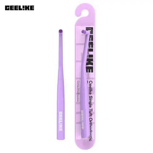 CEELIKE Single Tuft Ortho-Brush - 3 Soft Pointed-Tip Unscented Nylon Toothbrushes for Braces Patients, Oral Care Supplies with Cleansing Function for Daily Use (Non-Medical),sohochic