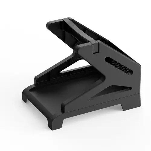 KNAON Black Thermal Label Printer Labels Support - Desktop Holder for Roll, Fan-Fold Thermal Stickers, Industrial Paper Shipping Supplies