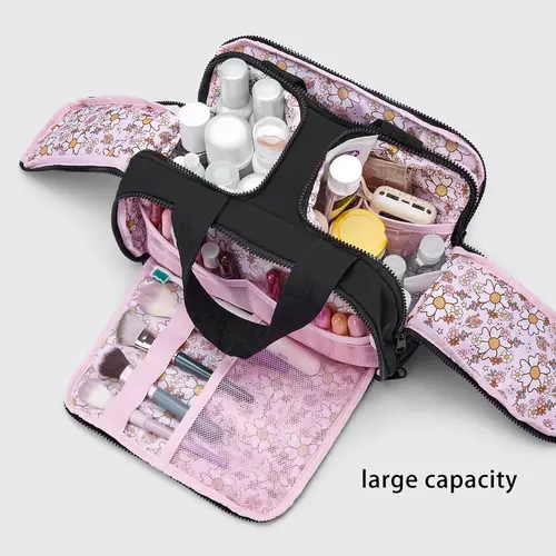 Cute Floral Makeup Bag for Travel ,Work