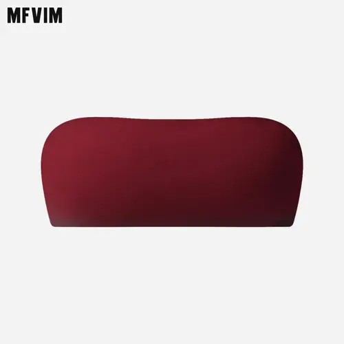 MFVIM Women's strapless top, summer strapless casual crop top, strapless vest for going out, basic short sleeved top. Nylon Spandex sports bra women gym stuff women lady Camis Womenswear Dark Humor Minimalist Clothes Fit,sohochic
