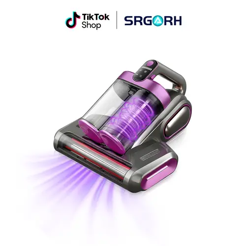 Cordless Handheld Vacuum Cleaner, 20kPa High-Suction Wet-Dry Vacuum with Dual-Cup Anti-Mite Design, 253.7nm UV Light, 80000rpm Ultrasonic Tech, 4-in-1 Multi-Functional for Home, Car, Pet Hair Cleaning (Mattress-Focused),toolupgrade
