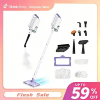 [tiktokshopstockup]12-in-1 Steam Mop  Floor Cleaner with Detachable Handheld Steamer for Walls, Grout, Floors, Tiles, Carpets & Grease. Includes Multi-Function Accessories Cleaning Tools Cleaning Set,back to school,back to school haul,sohochic