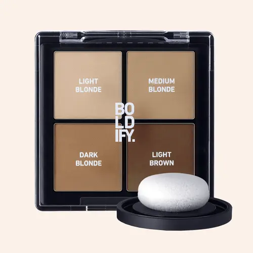 Boldify Hairline Powder Color Sample Kit - 8g Compact Travel-Friendly Hair Color for Beginners, Easy-to-Apply Squalane Haircare with Varied Shades (Covers Gray Hair)