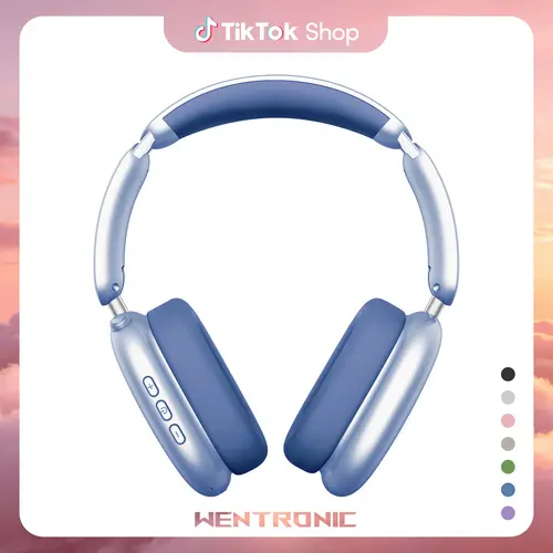 WENTRONIC Y02 Over-Ear Hybrid Active Noise Cancelling Bluetooth Wireless Headphones - ANC Foldable Headphones, 60H Playtime, Hi-Res Audio, Soft Earpads, Built-in Mic, Phone Calls, iOS/Android/PC Compatible, Over Ear Headphones, Headphones For School