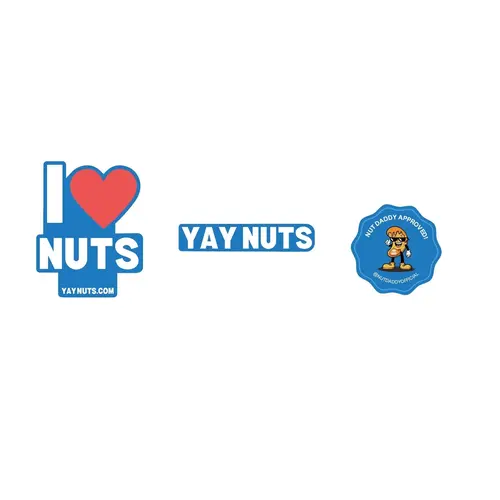Yay Nuts Vinyl Decal Stickers, Bold Funky Seal Stickers for DIY Scrapbooking & Stamping Projects, Decal Sticker, Funky Stickers