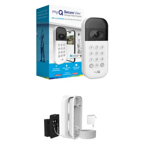 Smart Garage Video Keypad & Power Adapter Kit Bundle