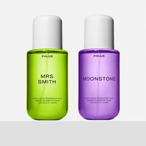 PHLUR Lush Fruit Body Mist Duo - Mrs. Smith and Moonstone Full Size Hair & Body Fragrance Mist Set (2 x 8 fl oz)