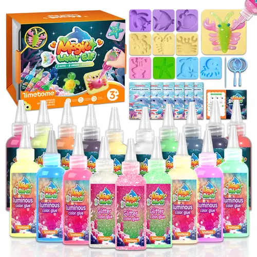 2026-TIMETOME Magic Water Elf Toy Kit,Aqua Fairy Water Gel kit with 20 Magic Gel&10 Molds-Easter Craft, Water Pets, Birthday Gifts，Pool Toys on Sale,sohochic