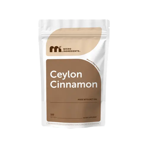 Micro Ingredients Ceylon Cinnamon, 300 Softgels with MCT Oil