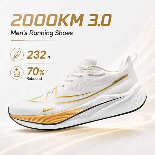 XTEP 2000km 3.0/5.0/5.0 Pro Men's Pro Running Shoes | Breathable Training Sneakers for Jogging & Marathon, ACE Midsole Comfort
