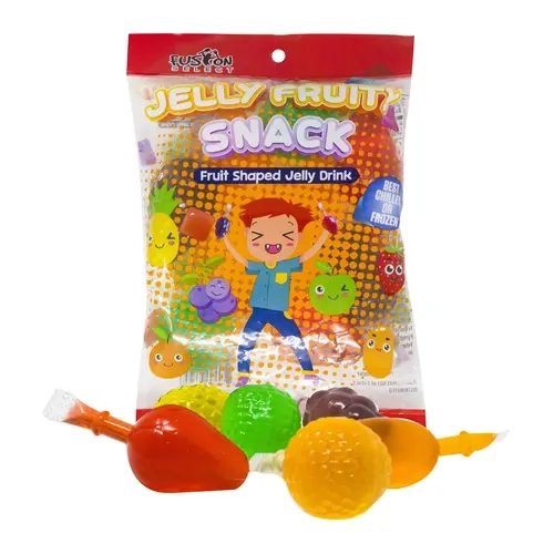 Fusion Select Fruit-Shaped Jelly Snacks - Assorted Strawberry, Orange, Apple, Pineapple, Grape & Mango Flavors - Jelly Fruit Snacks for Hit or Miss Challenge