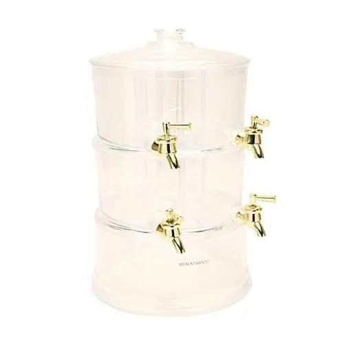 Improvements 2-Tier 4-Chamber Beverage Dispenser Party Tower
