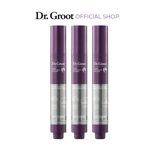 Dr. Groot Hair Thickening Roll On Serum Trio- Korean Nourishing Moisture Daily Haircare with Biotin & Rosemary Leaf Extract